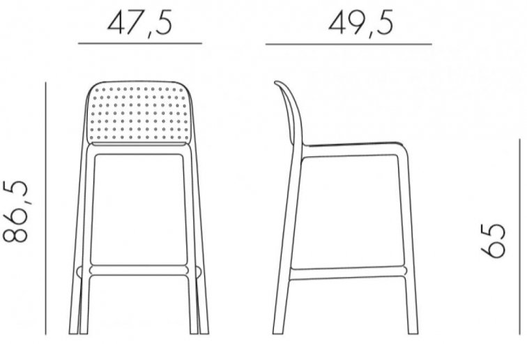 Полубарный стул 003/4034516000 агава