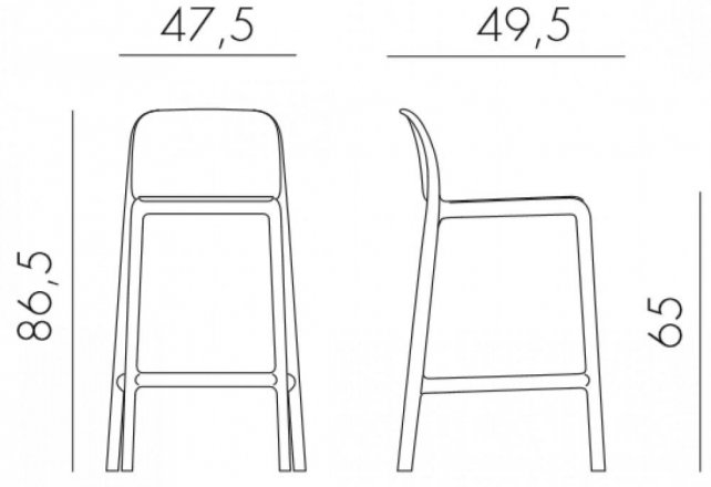 Полубарный стул 003/4034710000 тортора