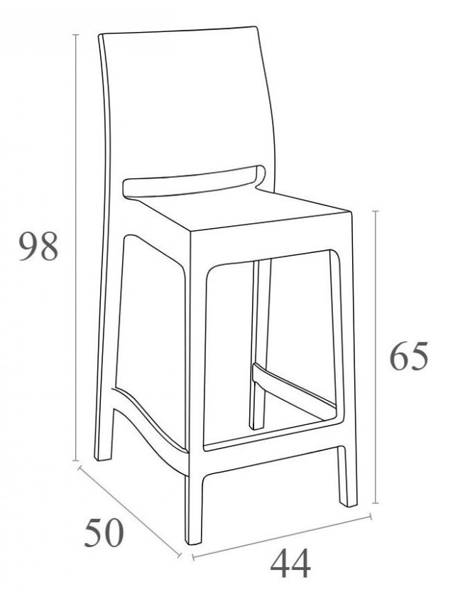 Полубарный стул 234/100-7103 бежевый
