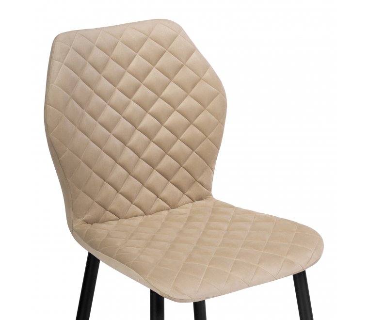 Полубарный стул Баодин К 01 бежевый / черный