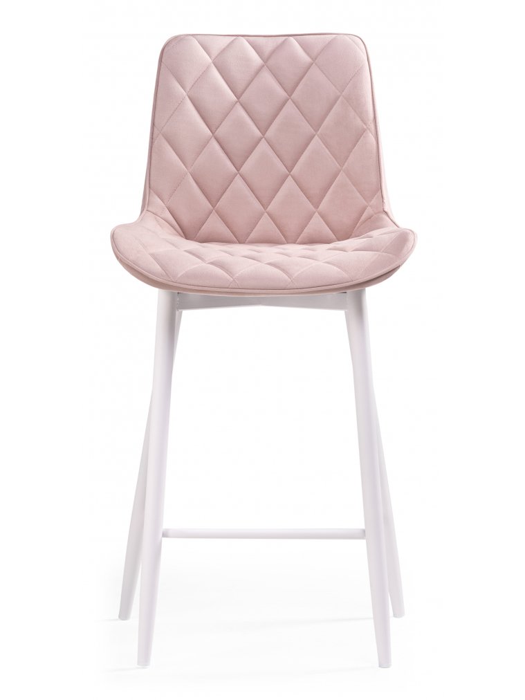 Полубарный стул Баодин К розовый / белый