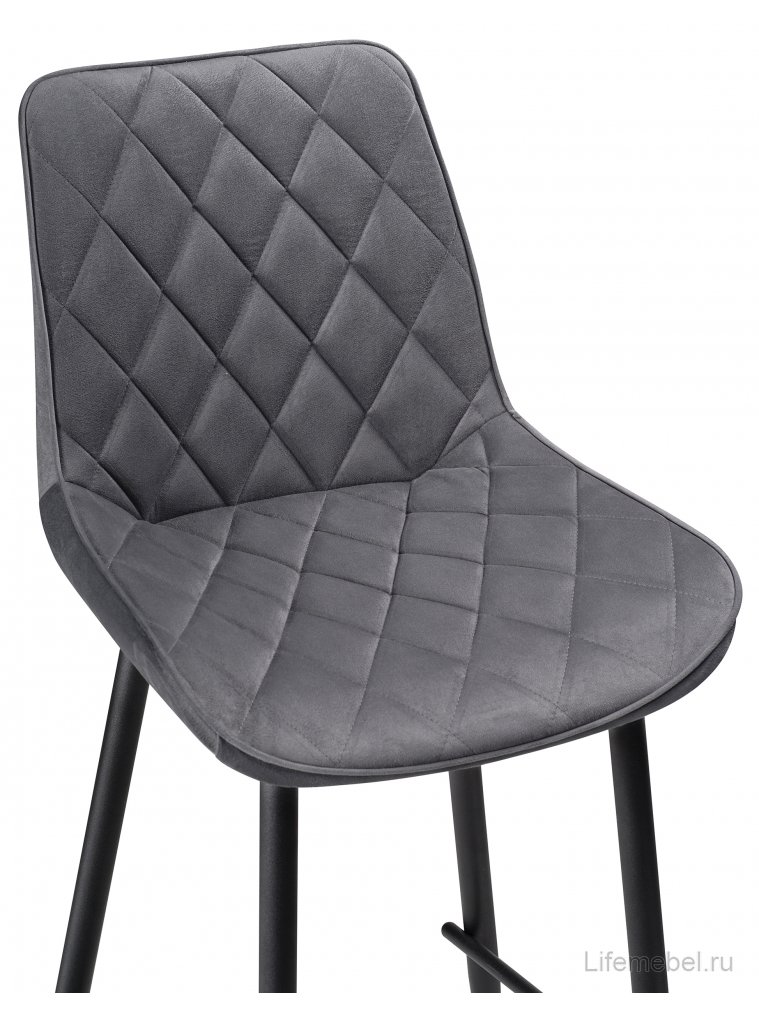 Полубарный стул Баодин К темно-серый / черный