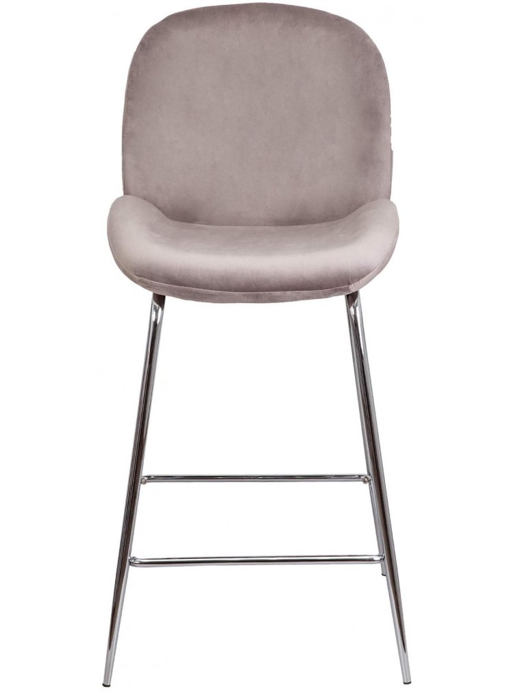 Полубарный стул Trend велюр бежевый