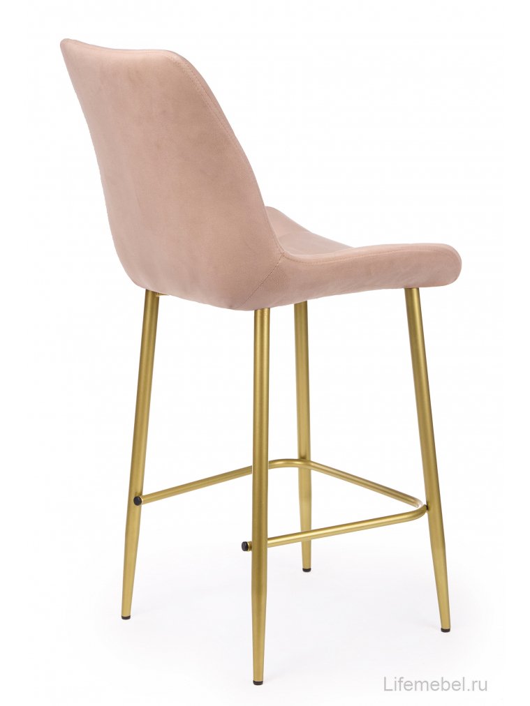 Полубарный стул Челси бежевый (zd 210) / золотой