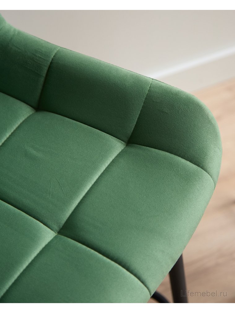 Полубарный стул Челси фисташковый (zd 651) / черный