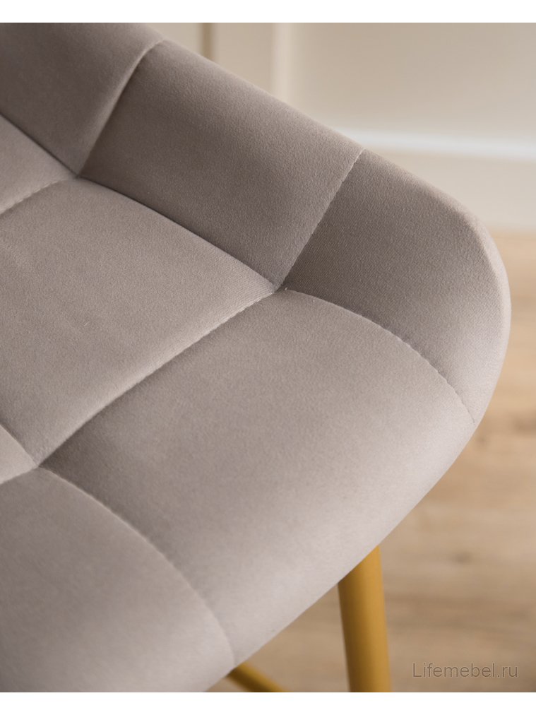 Полубарный стул Челси латте (zd 290) / золотой