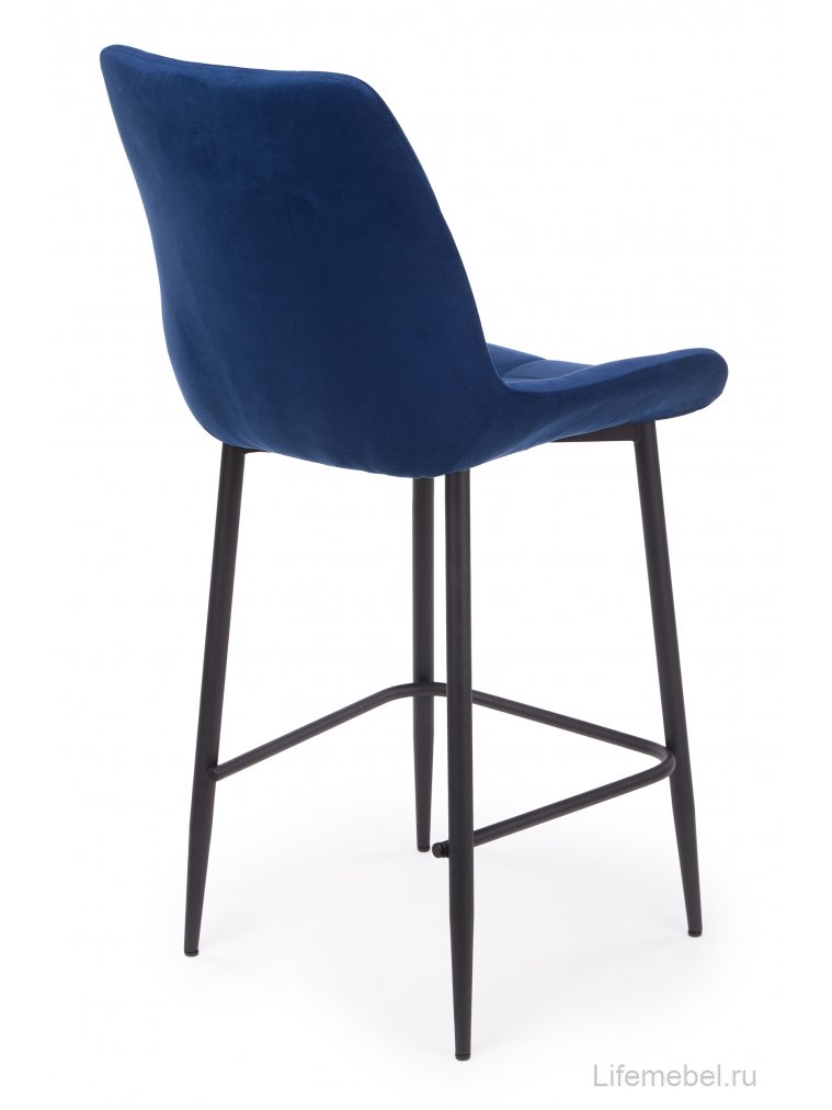 Полубарный стул Челси синий (zd 798) / черный