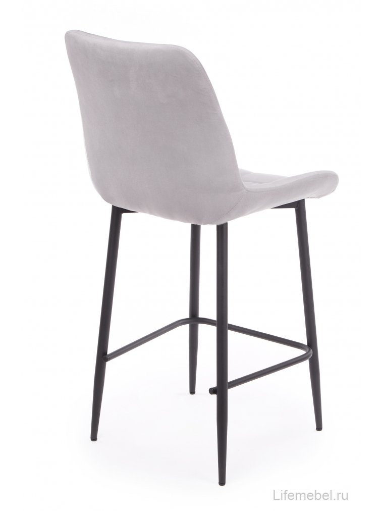 Полубарный стул Челси светло-серый (zd 960) / черный