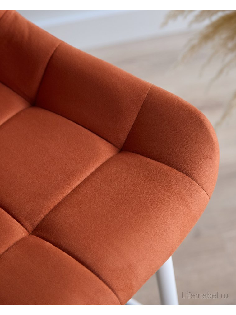 Полубарный стул Челси терракотовый (zd 432) / белый