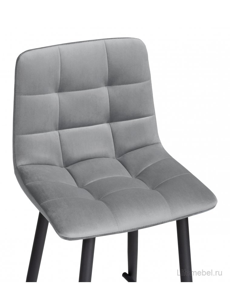 Полубарный стул Чилли Мини темно-серый (zd 995) / черный