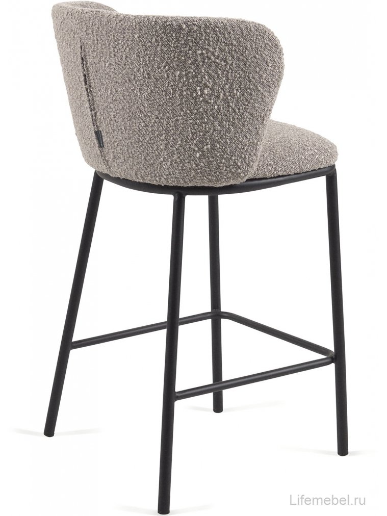 Полубарный стул Ciselia серый
