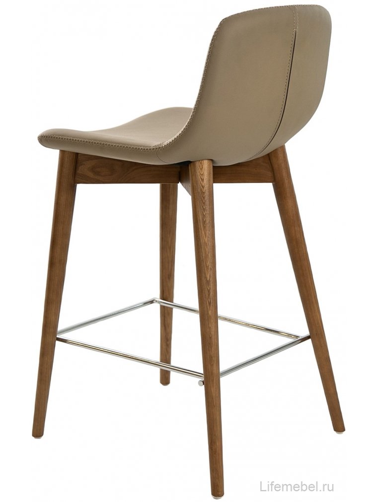 Полубарный стул CS788-TAB/4044 бежевый / орех