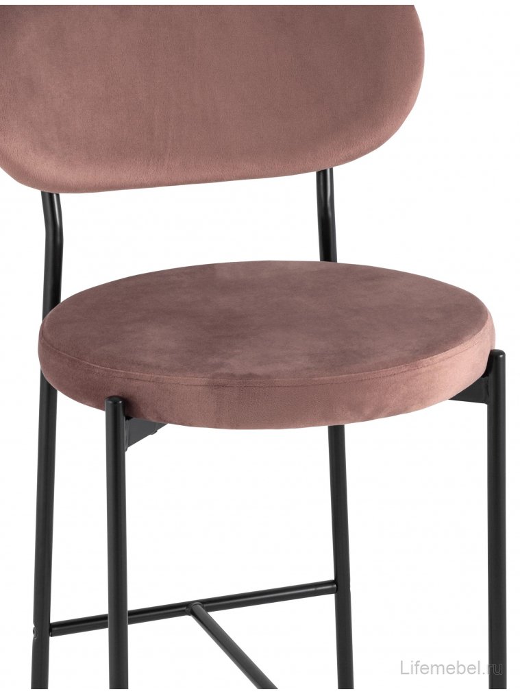 Полубарный стул Тунор пыльно-розовый