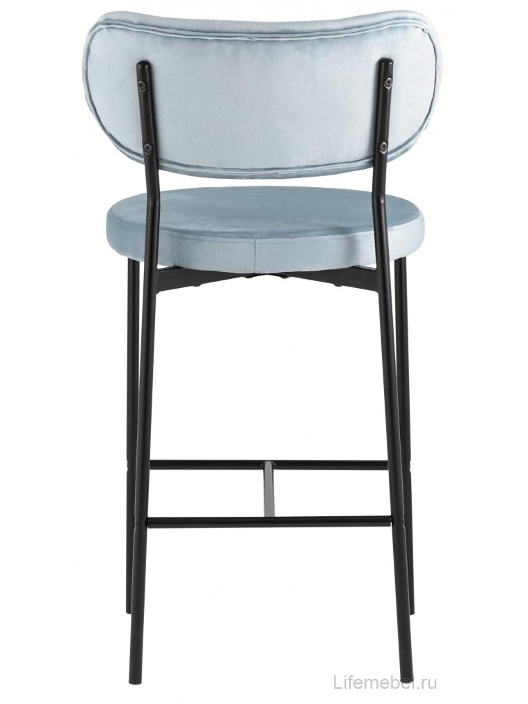 Полубарный стул Тунор серо-голубой