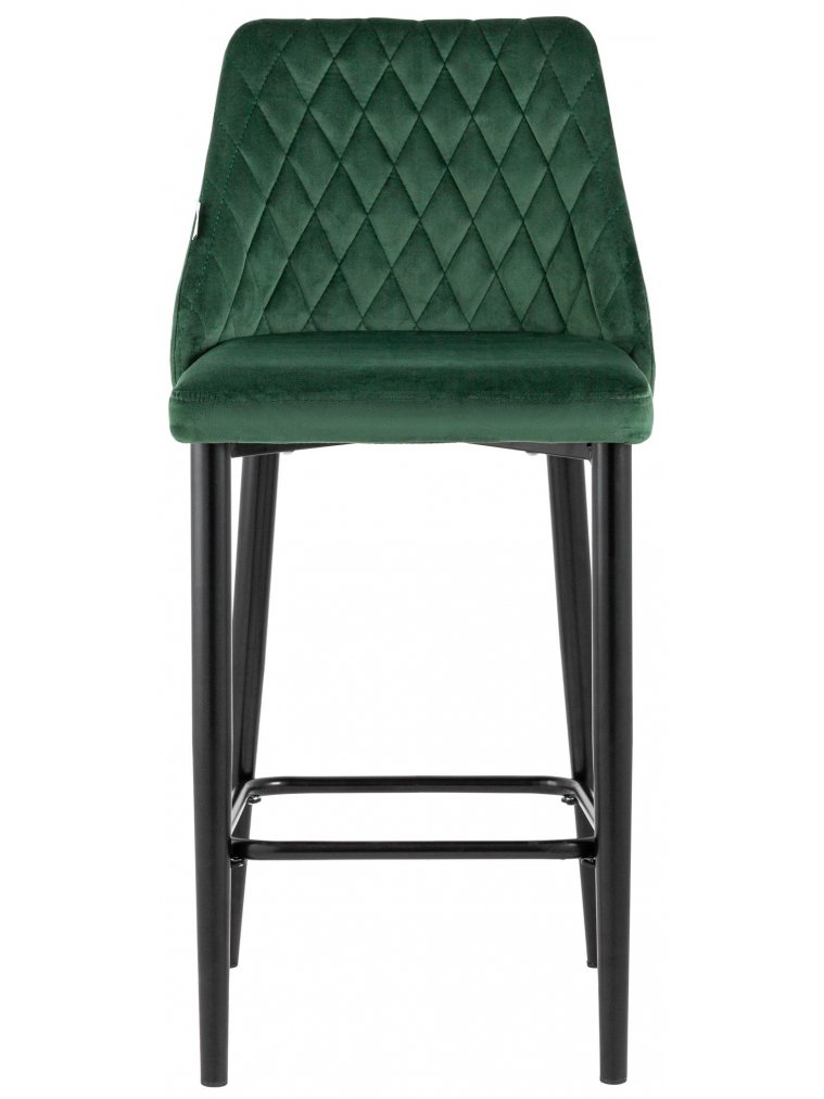 Полубарный стул Даррен велюр зеленый