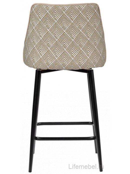 Полубарный стул Dave оливковый с жаккардом