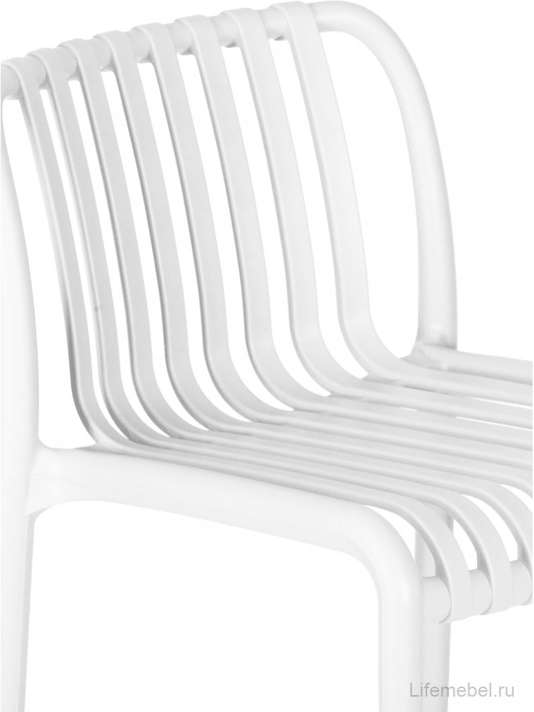 Полубарный стул Chloe белый