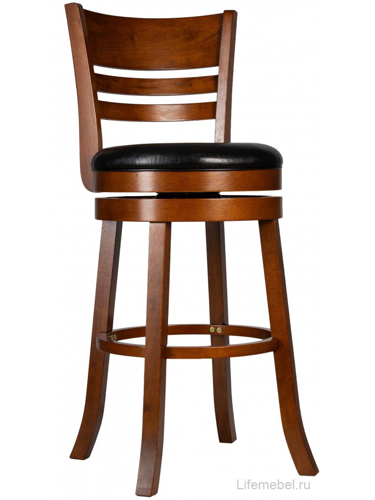 Полубарный стул William Counter шоколад черный