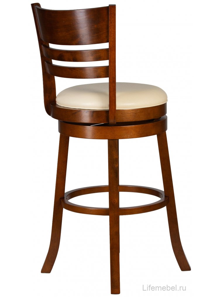 Полубарный стул William Counter шоколад кремовый
