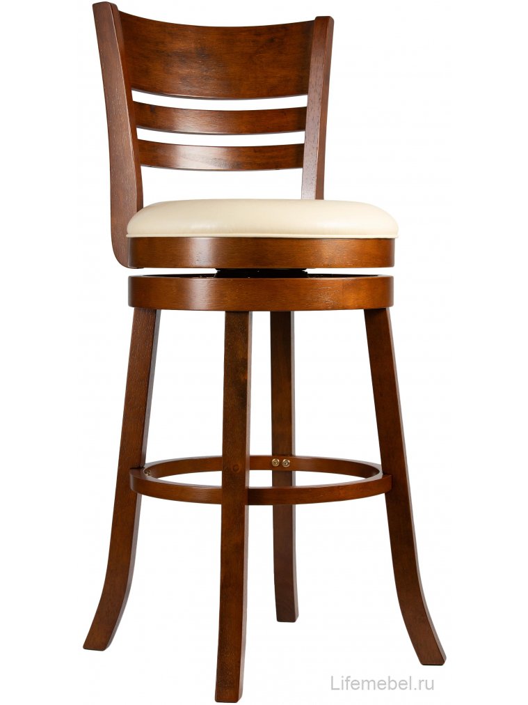 Полубарный стул William Counter шоколад кремовый