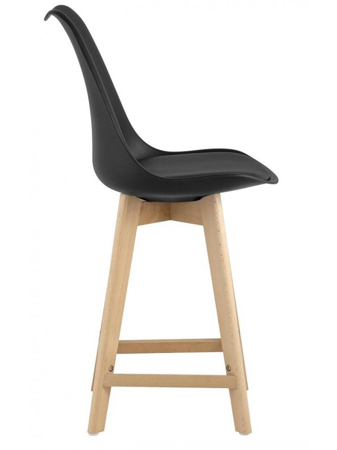 Полубарный стул Майн черный