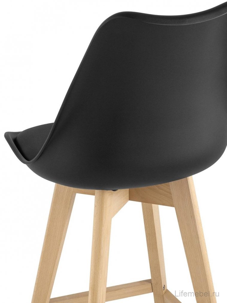 Полубарный стул Майн черный
