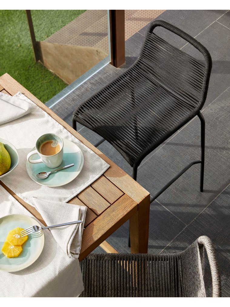 Полубарный стул Glenville черный