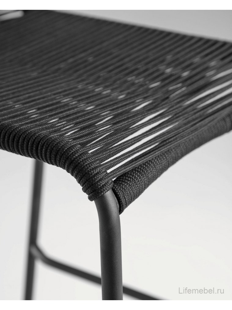 Полубарный стул Glenville черный