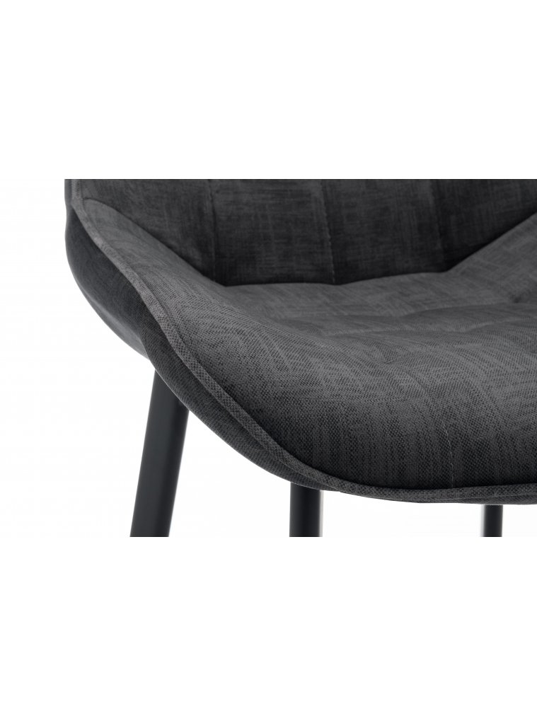 Полубарный стул Hagen 01 dark gray / black