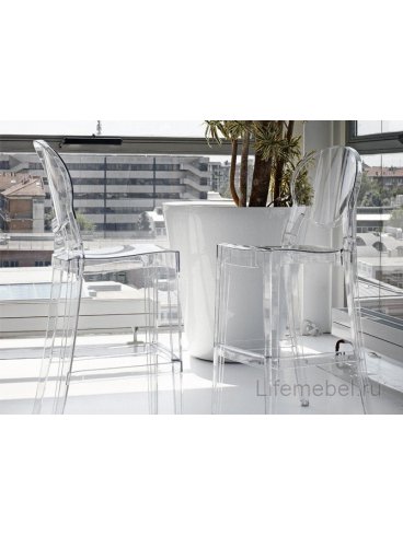 Полубарный стул Igloo прозрачный