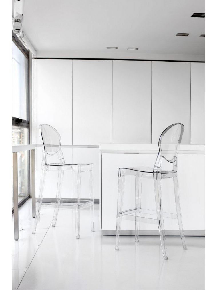 Полубарный стул Igloo прозрачный