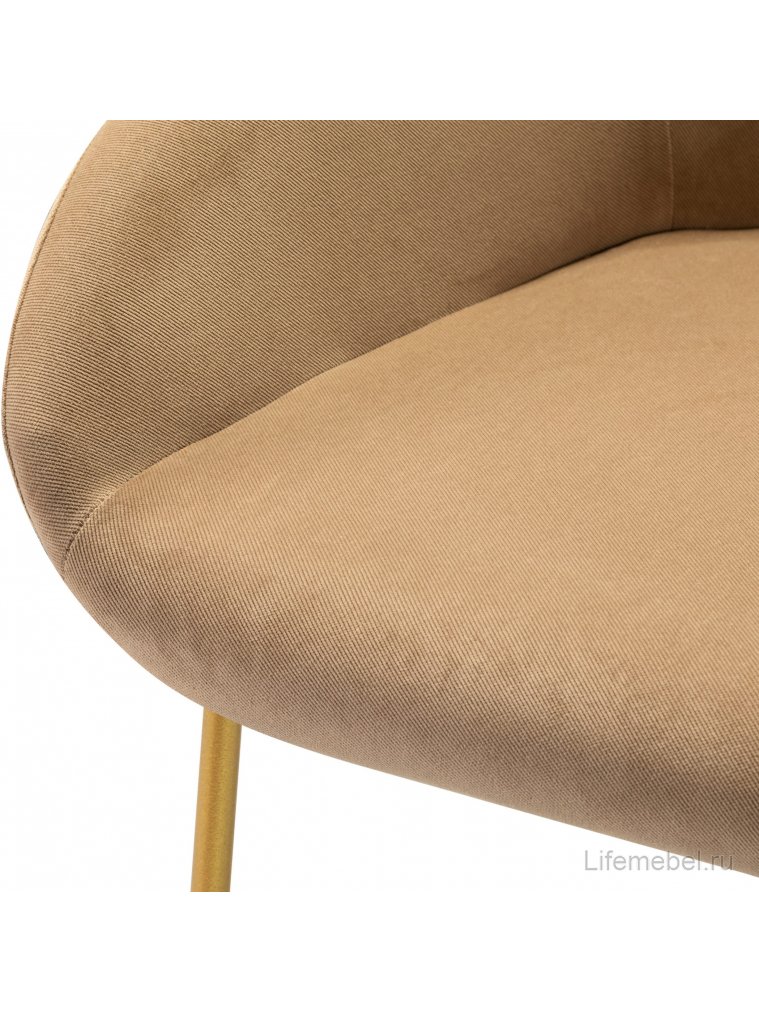 Полубарный стул Kent Diag beige / линк золото