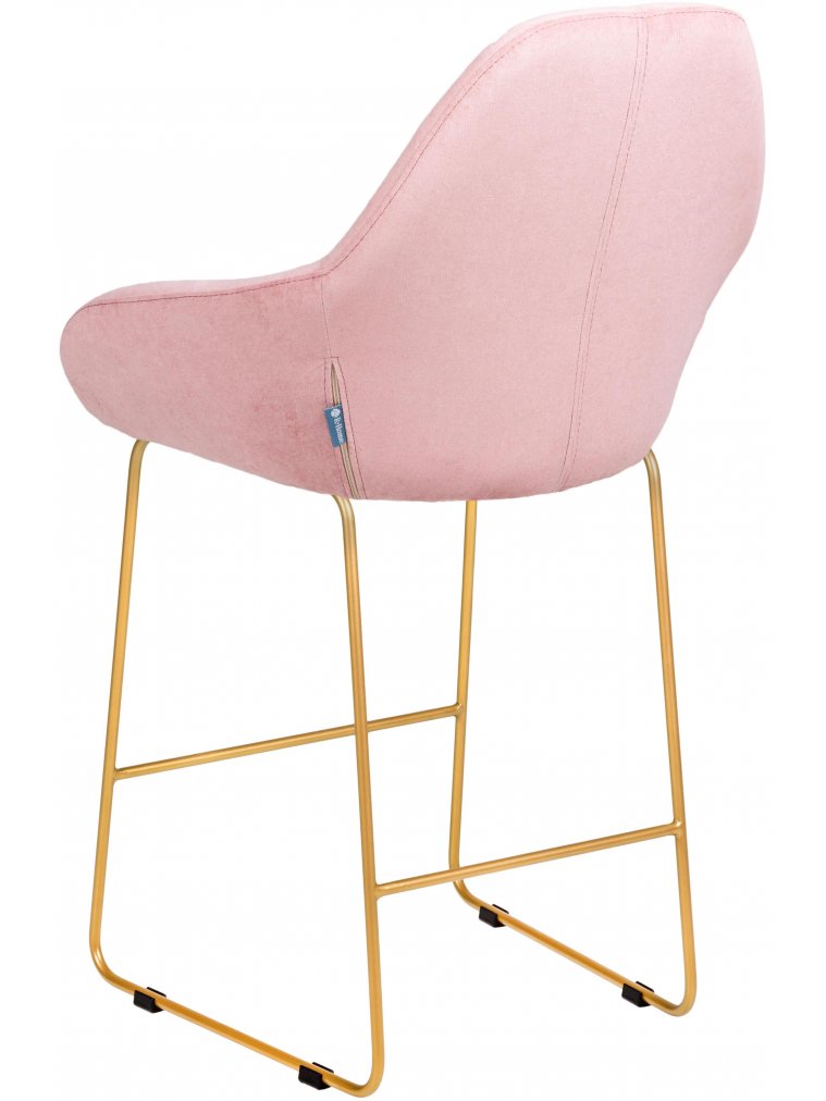 Полубарный стул Kent Линк розовый / золото