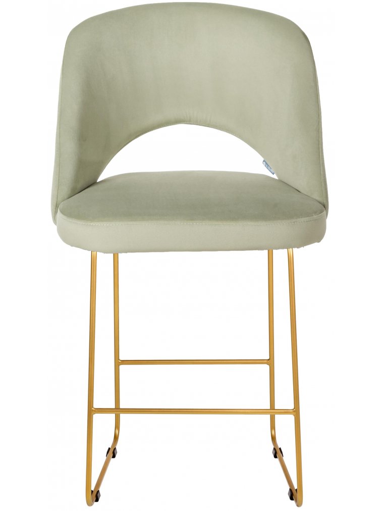 Полубарный стул Lars Линк фисташковый / золотой