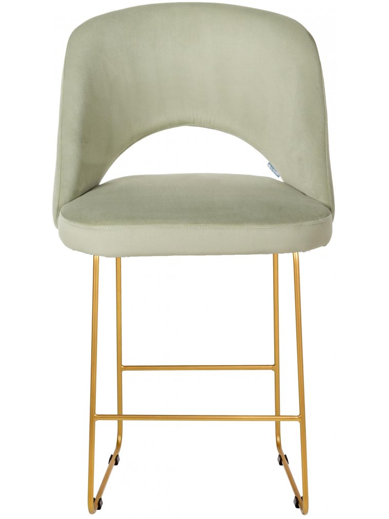 Полубарный стул Lars Линк фисташковый / золото
