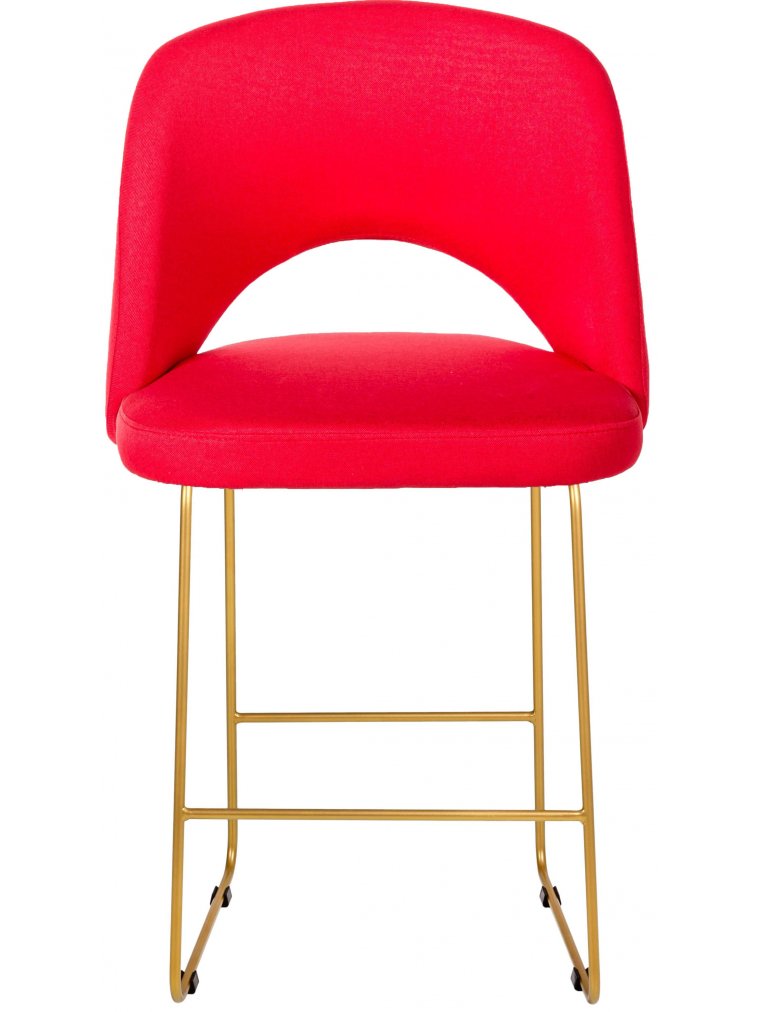 Полубарный стул Lars Линк красный / золотой