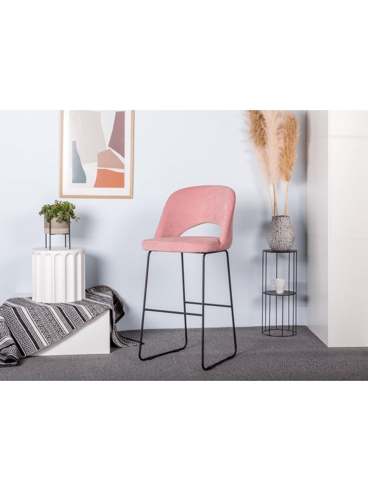 Полубарный стул Lars Линк розовый