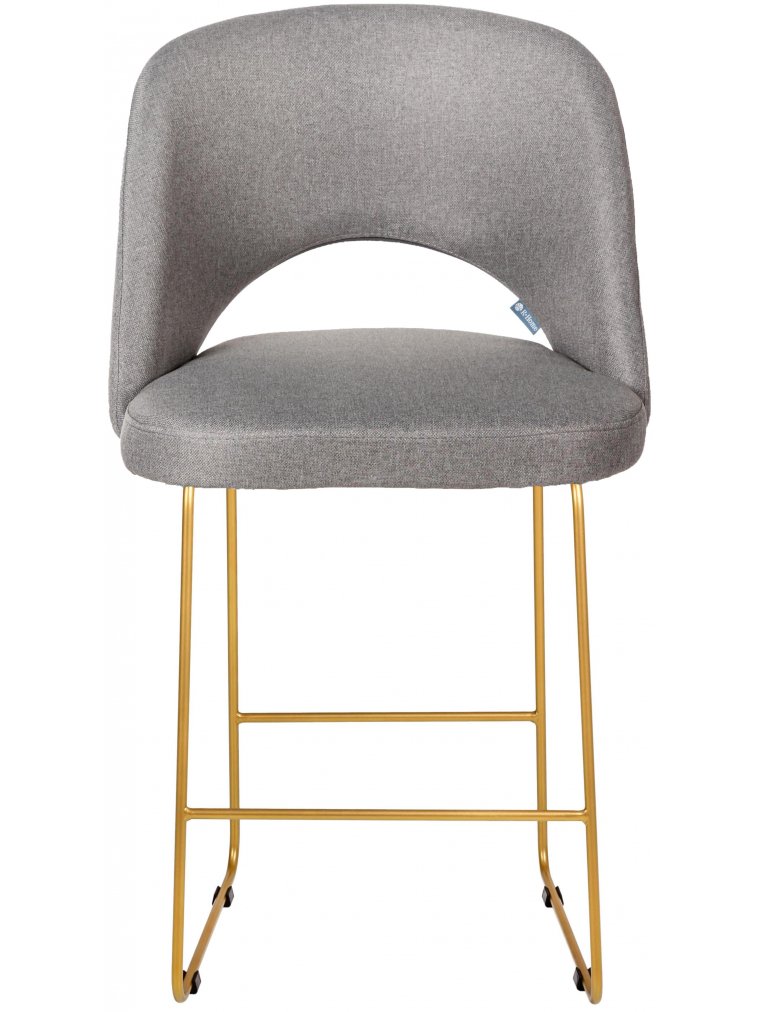 Полубарный стул Lars Линк светло-серый / золотой