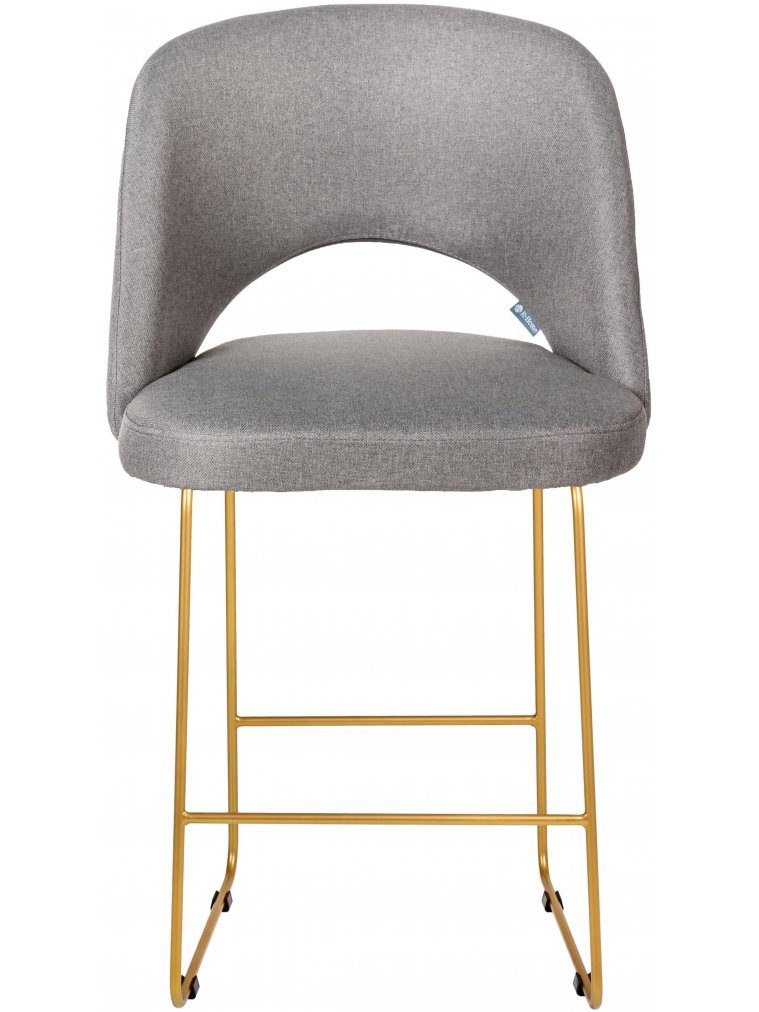 Полубарный стул Lars Линк светло-серый / золото