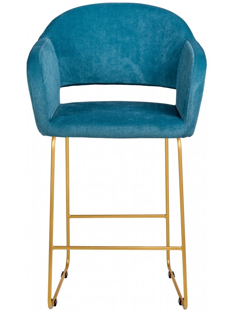 Полубарный стул Oscar Линк блю / золото