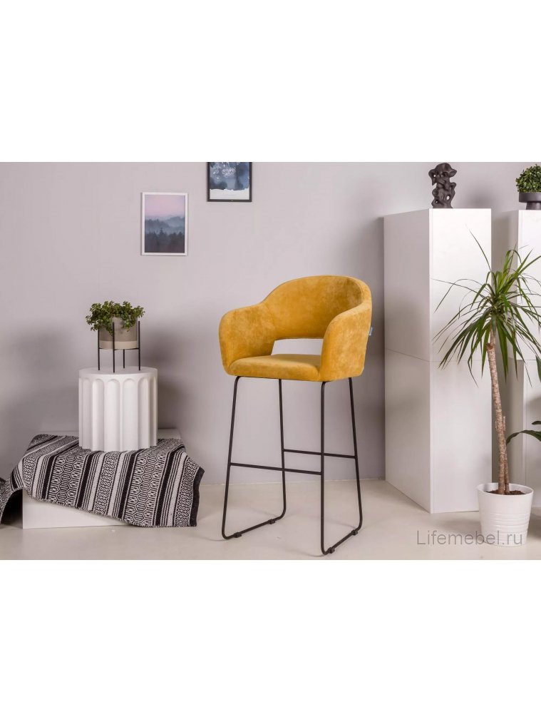 Полубарный стул Oscar Линк жёлтый