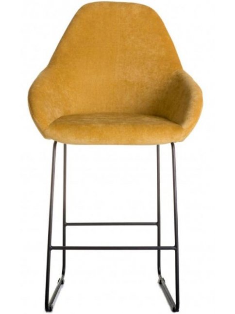 Полубарный стул Kent желтое / линк
