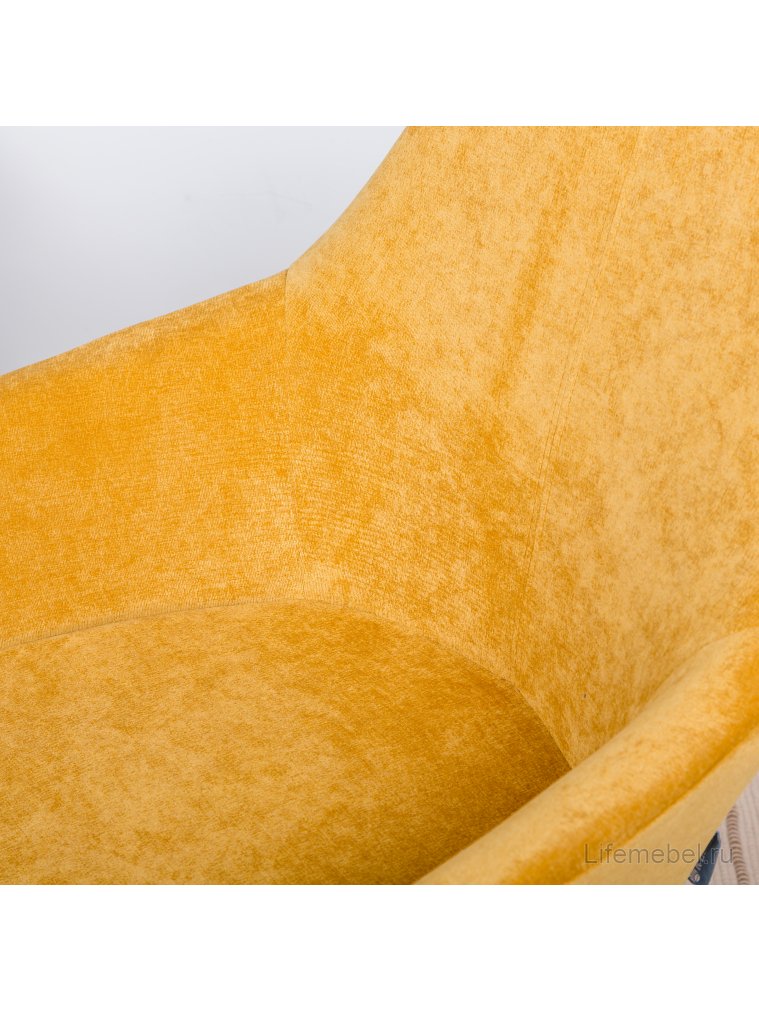 Полубарный стул Kent желтое / линк