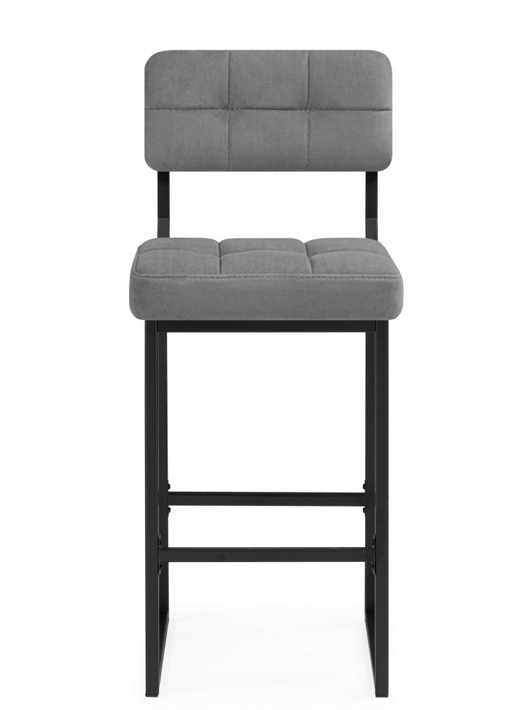 Полубарный стул Ларс selfie grey / черный