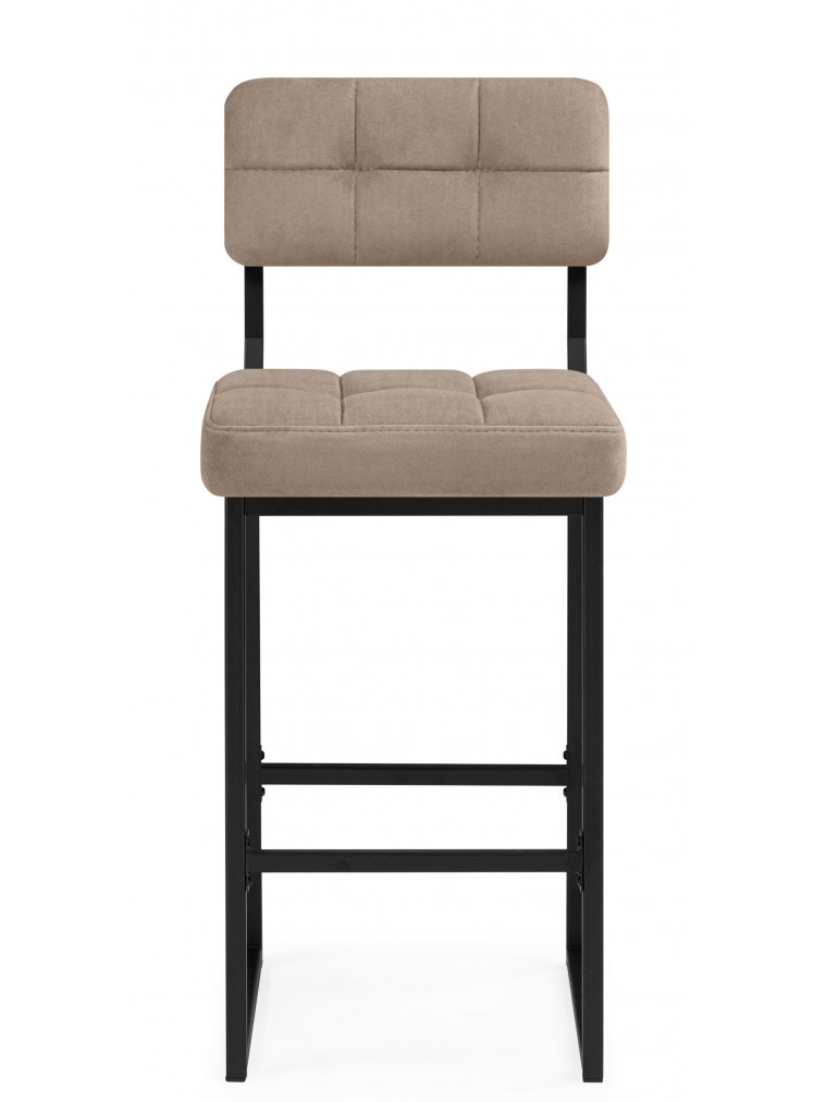 Полубарный стул Ларс selfie mocco / черный