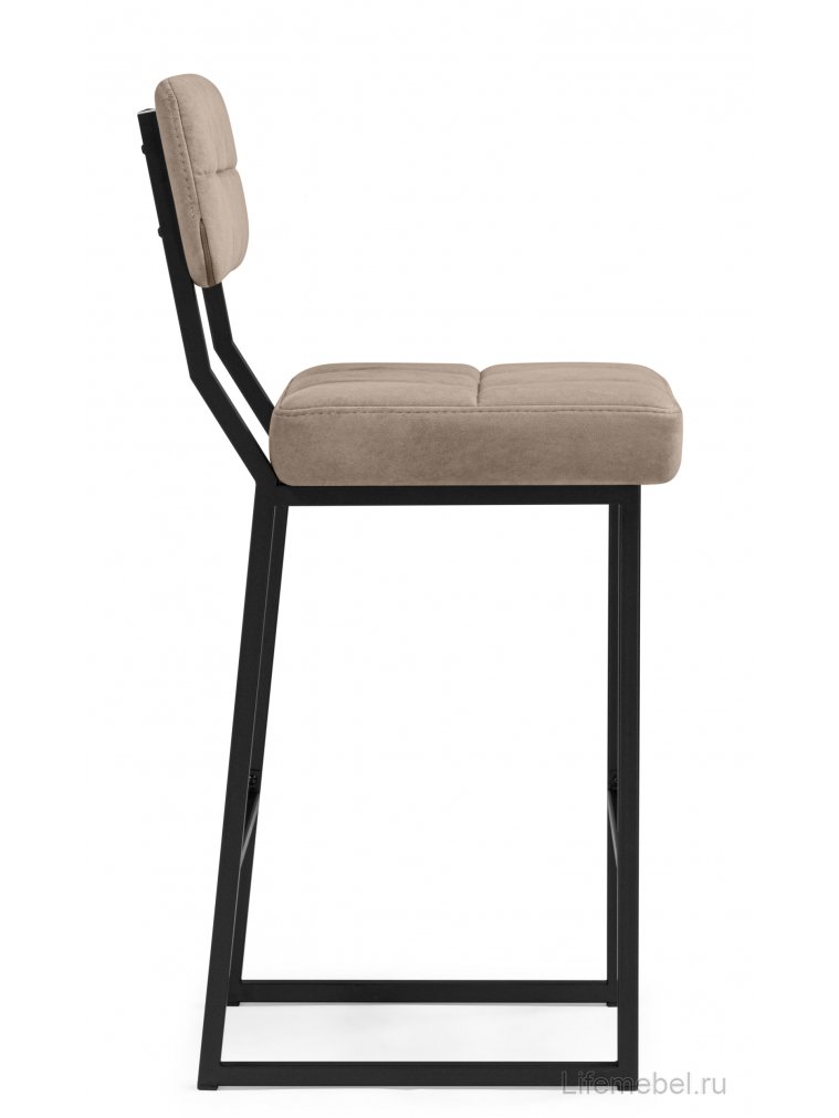 Полубарный стул Ларс selfie mocco / черный