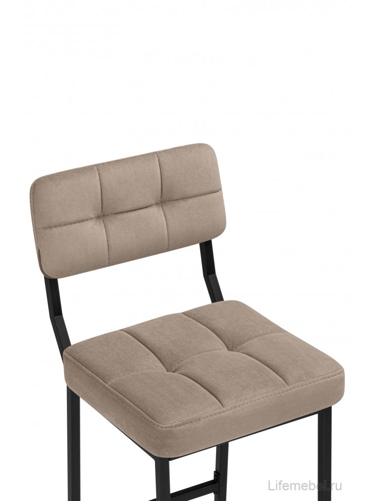 Полубарный стул Ларс selfie mocco / черный