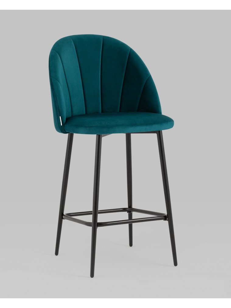Полубарный стул Закур New велюр изумрудный
