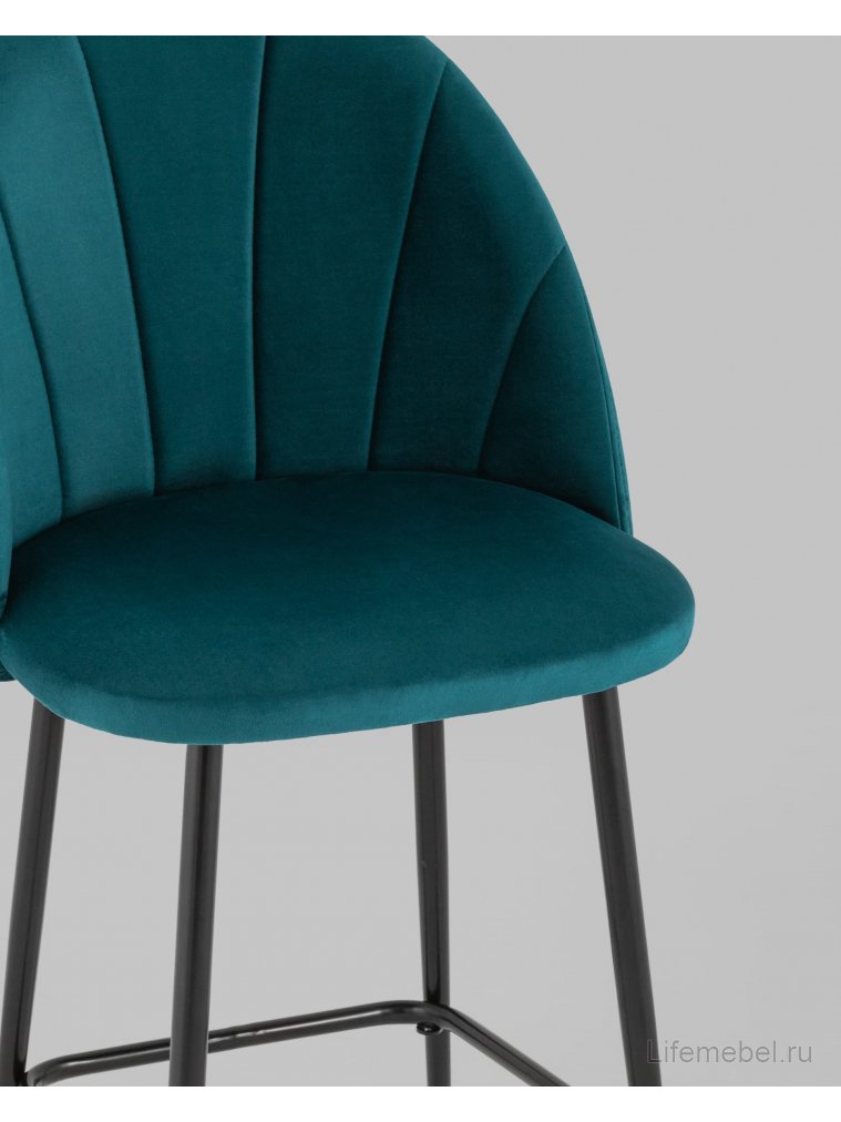 Полубарный стул Закур New велюр изумрудный
