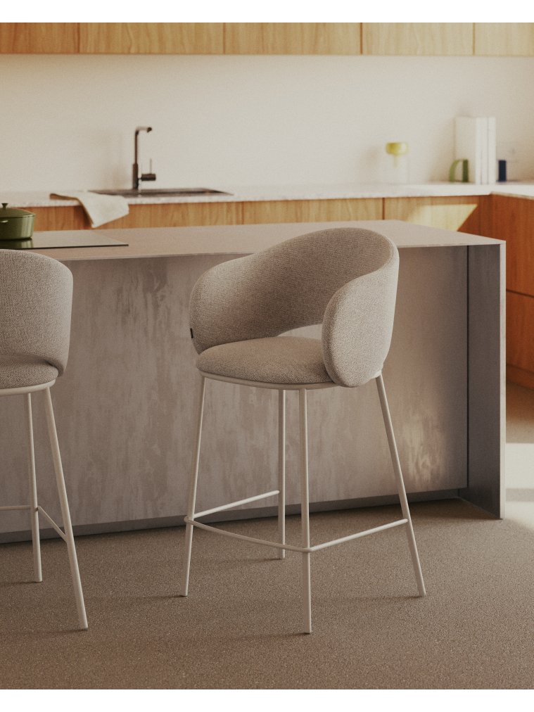 Полубарный стул Maina бежевый